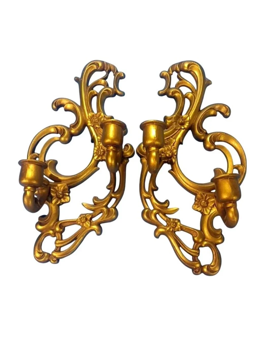 Hollywood Regency antique gold